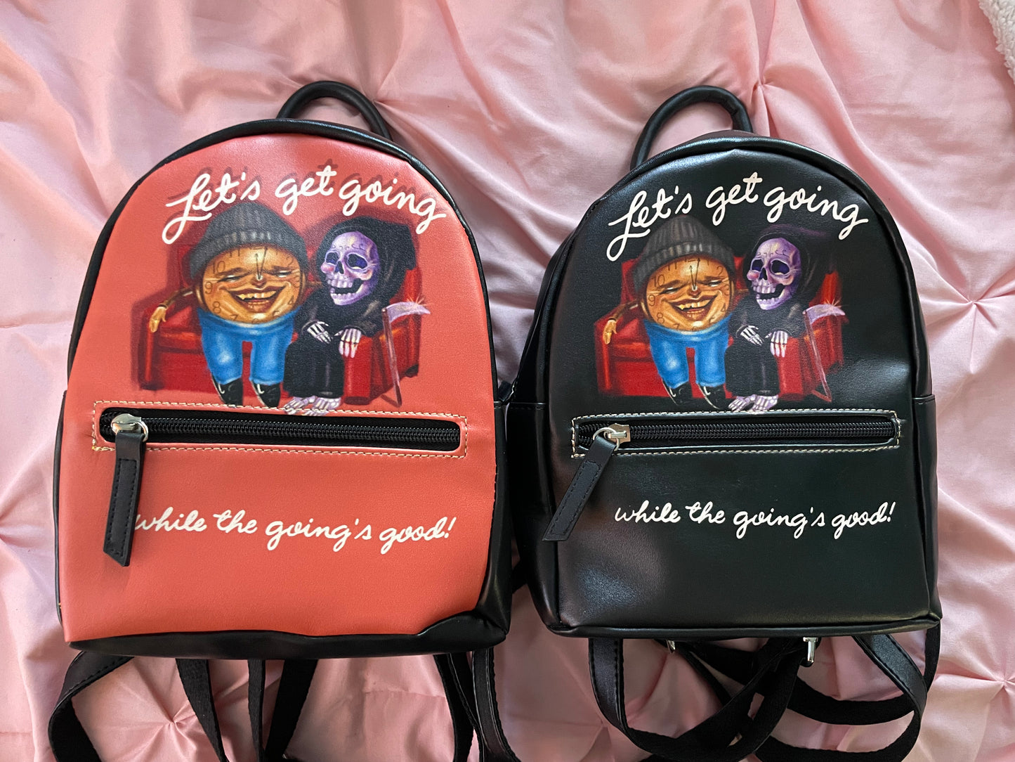Let's get going while the going is good purse backpack
