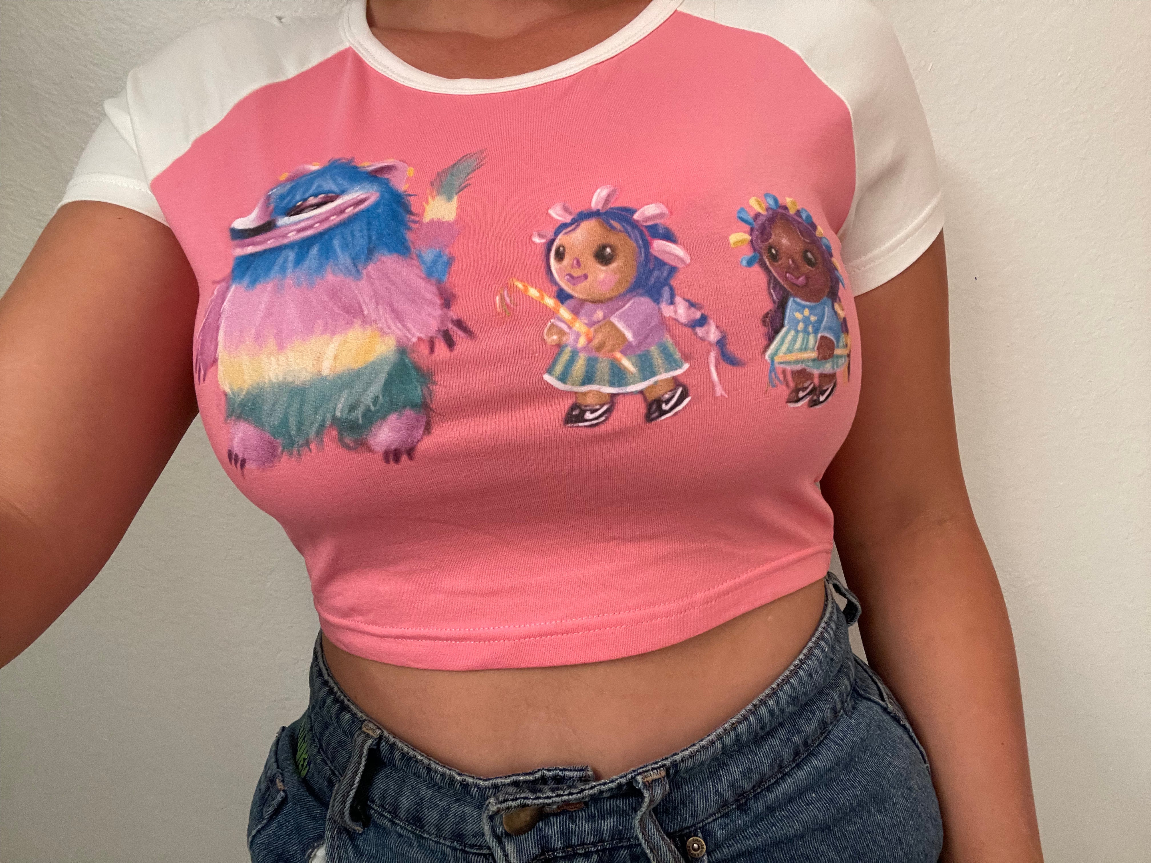 Chucho and friends crop top
